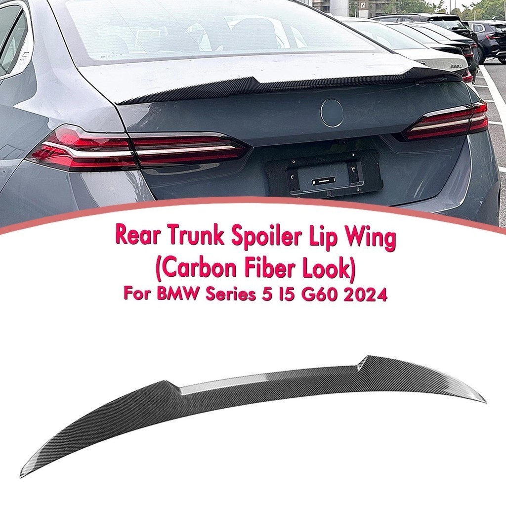 M4 Phong Cách Phía Sau Nắp Thân Cây Cánh Gió Cánh Cho Xe BMW 5 Series I5 G60 525i 530i M60 2024 + Sợ
