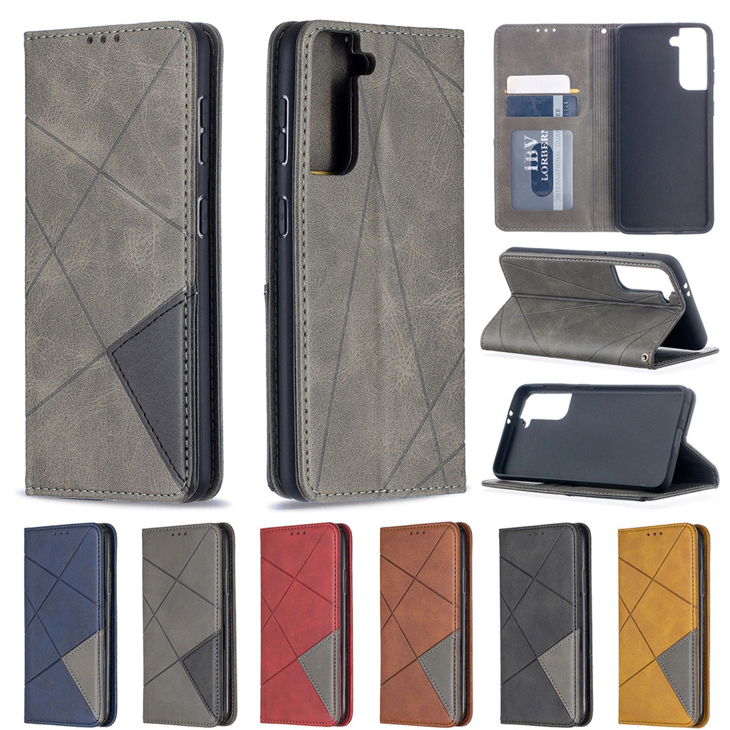 Thích hợp cho Redmi note9Pro 5G Kim Cương Flip Cover Vỏ Bảo Vệ Từ Tính Da-Feal Leather Case Bracket 