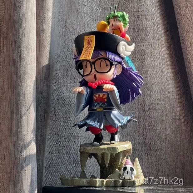 Mô hình Arale hóa trang cương thi nhỏ tượng GK anime dễ thương trang trí bàn làm việc đồ chơi mô hìn
