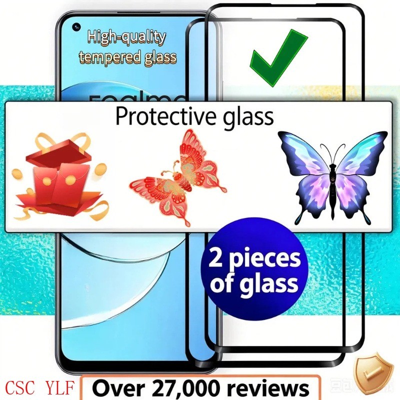 2 Chiếc 3D 9HFull Màn Hình HD Với viền Đen Cho Honor X8B X8A X8 8X X8C X8D X9D X7D LLY-LX1 LLY-LX2 L
