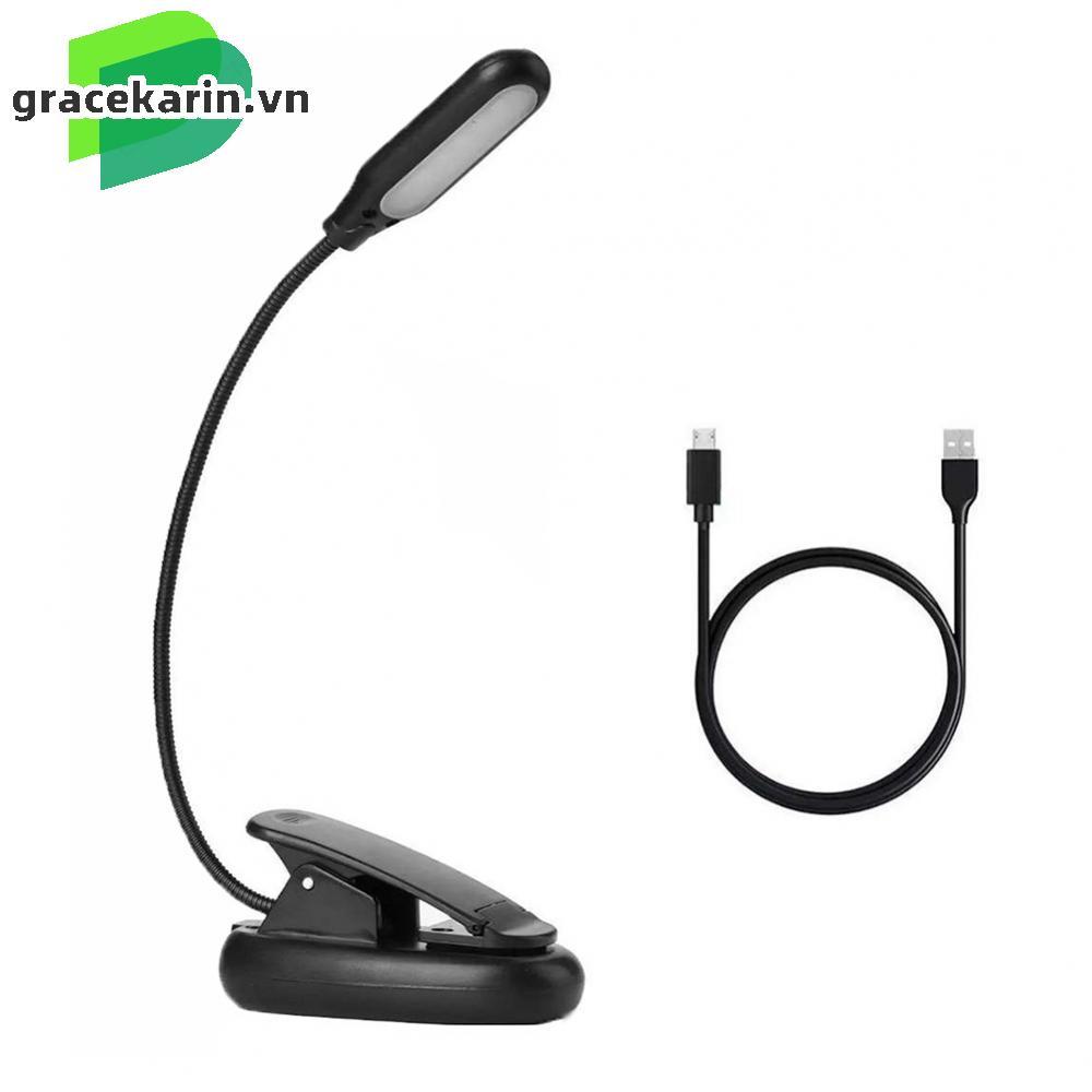 LED Book Light Clip On Bed Portable Reading Book Light Rechargeable Lamp