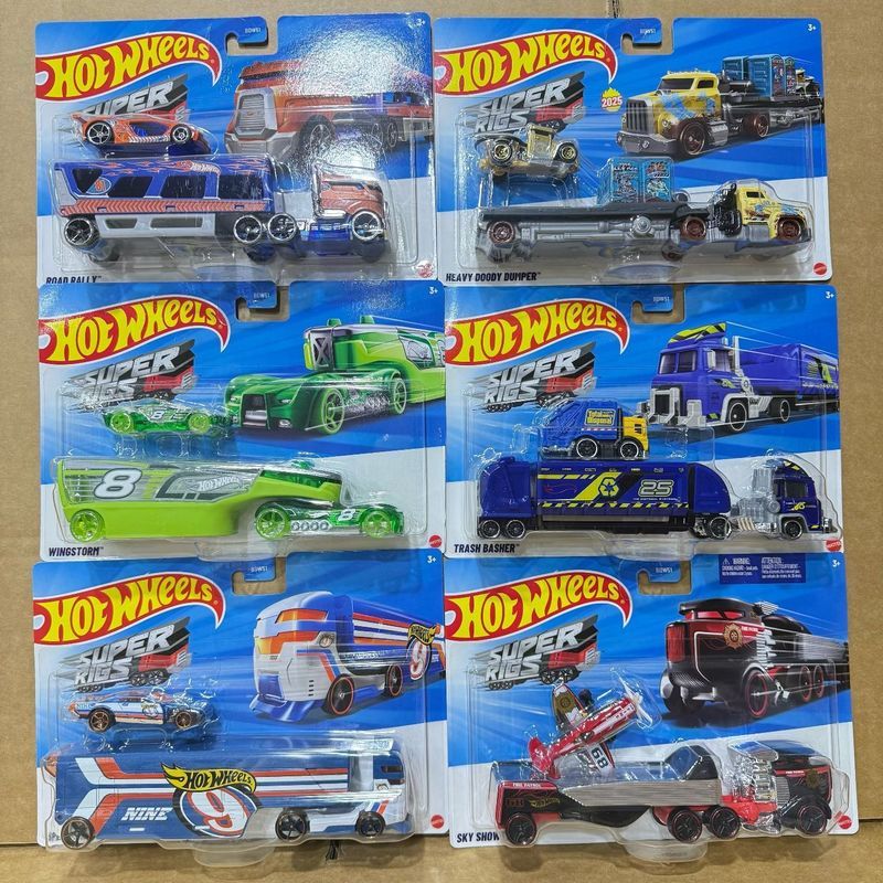 Hot Wheels Trailer Vận Chuyển Xe Kéo Xe Tải Mẫu Xe BDW51 Búp Bê Vận Chuyển Du Thuyền