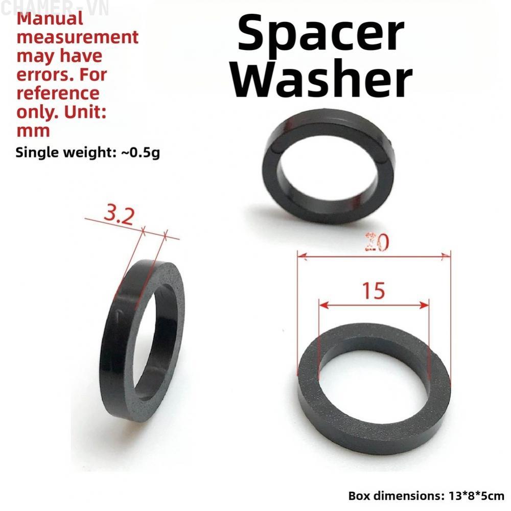 【CHAMER】20 to 15 Soft Limit Plastic Spacer Washer Bushing for Fitness Equipment Axle【HomeLiving】