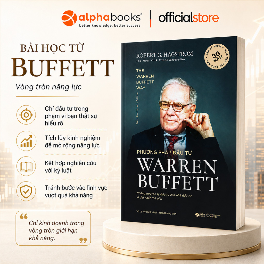 Sách - Phương pháp đầu tư Warren Buffett - Robert G. Hagstrom (Alpha Books)