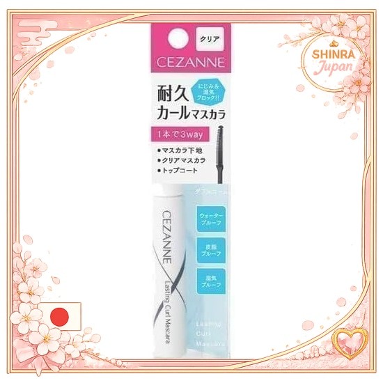 《Direct From Japan》  Cezanne CEZANNE Durable Curl Mascara 1 piece Mascara (00: Clear)From Japan to E