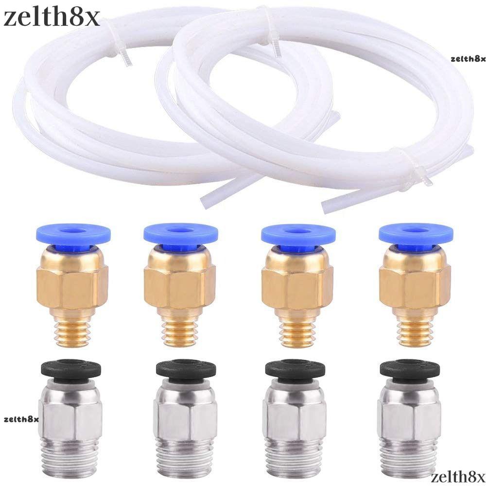 Ống PTFE ZELLH, 2M 4 Chiếc PC4-M10 Lắp Ống Kết Nối Màu Trắng, Cách Nhiệt Tốt 4 Chiếc PC4-M6 Lắp Nhan