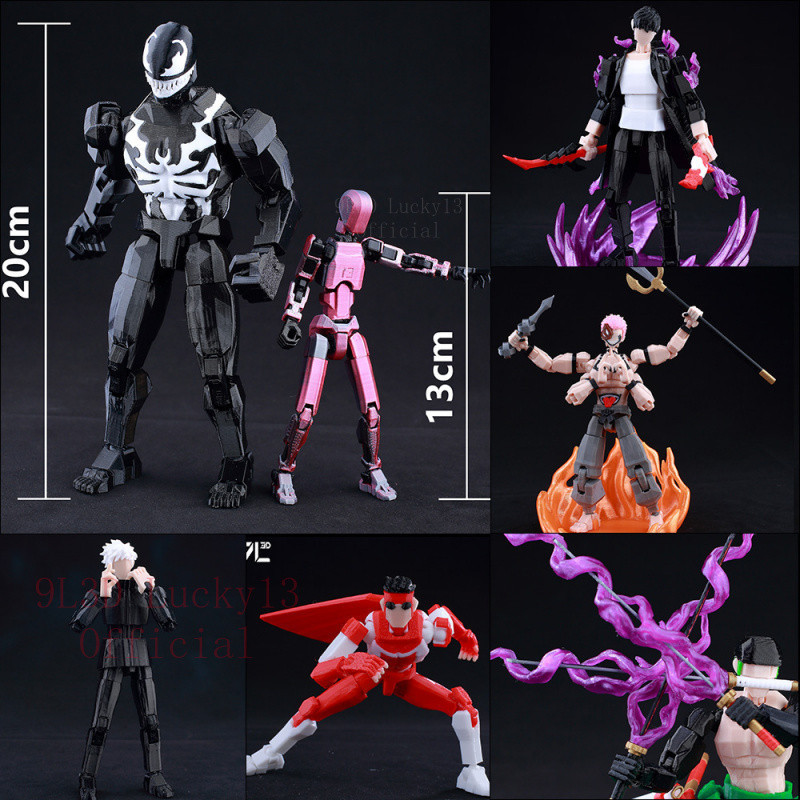 dummy13 Titan 13 Mô hình nhân vật hành động Lucky13 T13 9L3D Marvel Big Venom 20cm