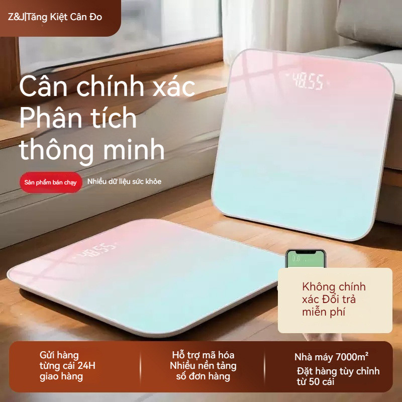 Cân điện tử gia dụng đơn giản, cân đo mỡ cơ thể thông minh. - Weight Scale