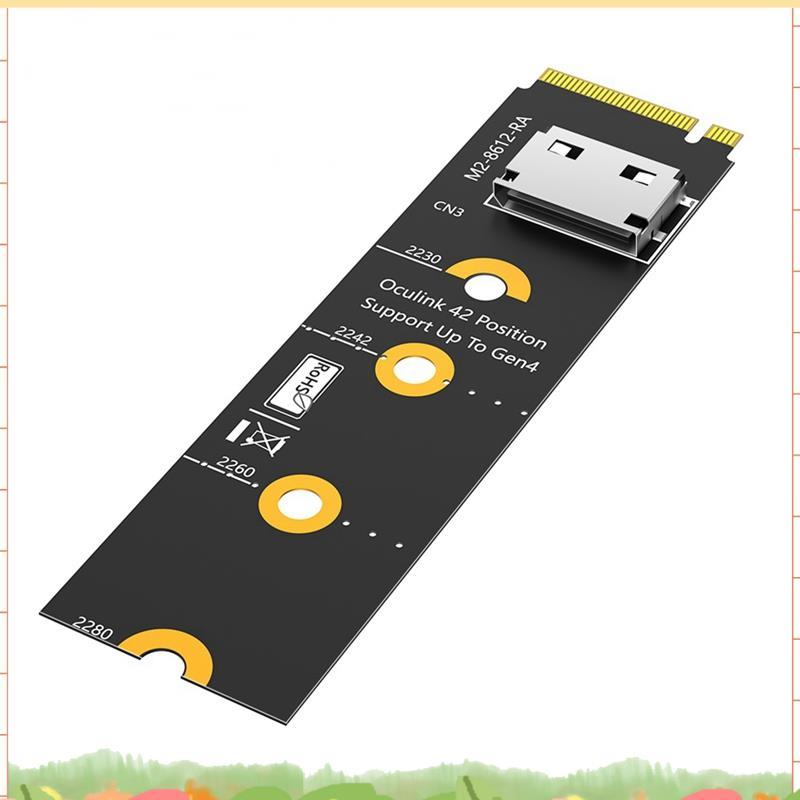 Thẻ nâng M.2 NVMe sang Oculink EGPU NVMe Key M sang SFF-8611 / 8612, Bộ chuyển đổi PCI-E 4.0 X4 sang