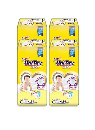 ( Mẫu Mới) Tã Dán Unidry S48/M42/L38/XL34
