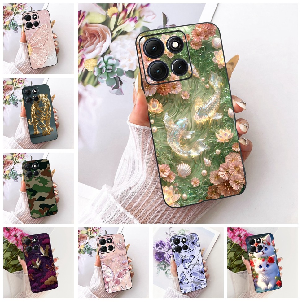 Dành Cho Motorola Moto G86 Ốp Lưng Hoa Sang Trọng Dễ Thương Sơn Thoáng Mát Vỏ Điện Thoại Mềm Cho Mot