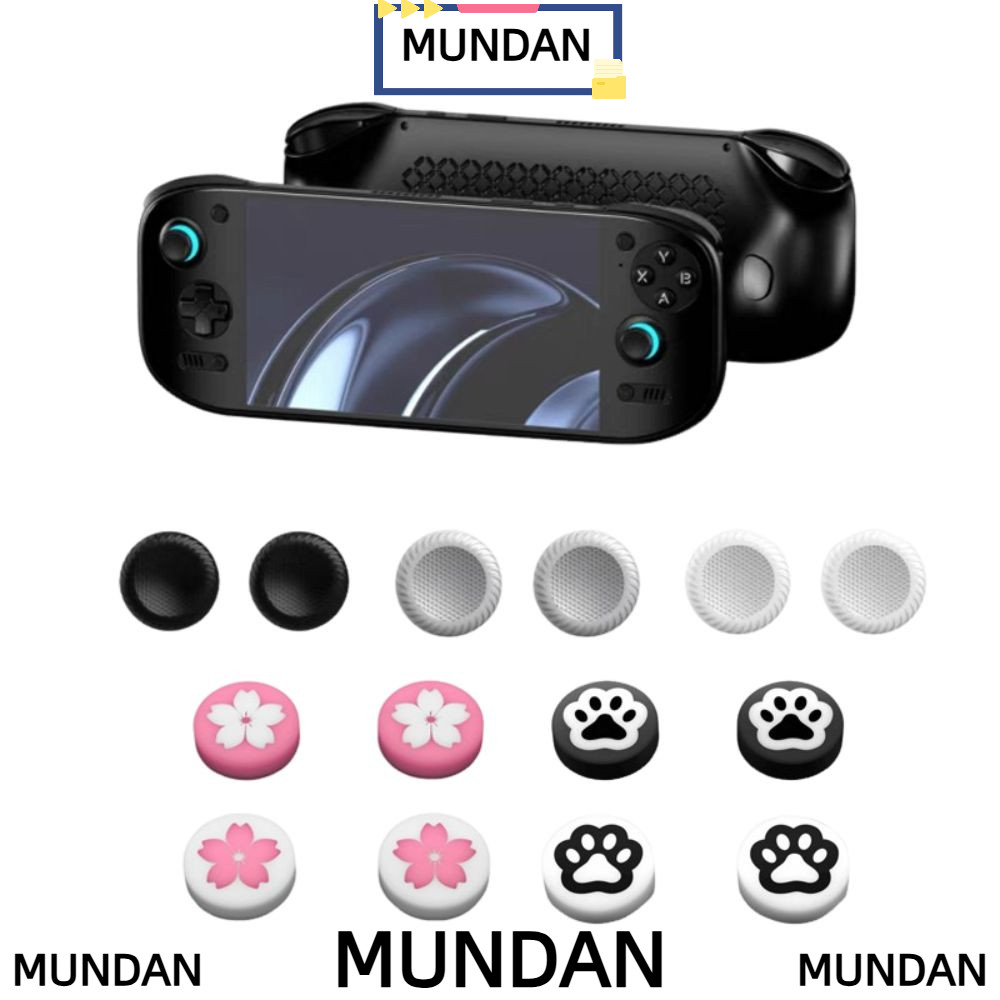 MUNDAN 4 Mũ điều khiển lớn, Cần điều khiển chơi Game chống trượt đầy màu sắc Rocker, Phụ kiện bền bỉ