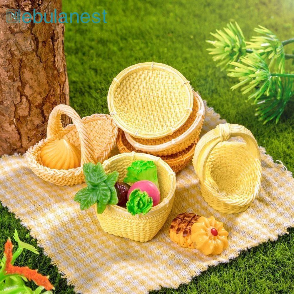 NEBULANEST Nhà Búp Bê Thu Nhỏ Nội Thất Búp Bê Nhà Phụ Kiện 3-4cm Nhà Búp Bê Mini Mô Phỏng Trang Trí'