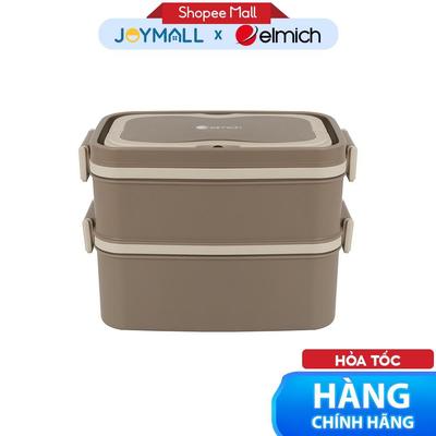 Hộp Cơm 2 Tầng Inox Elmich EL1317 1.3L, Hàng Chính Hãng, Nhựa PP Cao Cấp - JoyMall