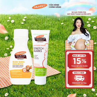 [Chính hãng] COMBO Dưỡng ẩm ngừa rạn thơm mịn da Palmer's (Sữa dưỡng thể Bơ hạt mỡ 250ml và Kem ngừa rạn 125g)