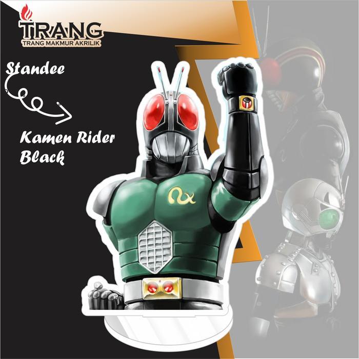 Standee Figure Akrilik Kamen Rider Black / Standing Action figure Acrylic Kamen Rider Black - Black 