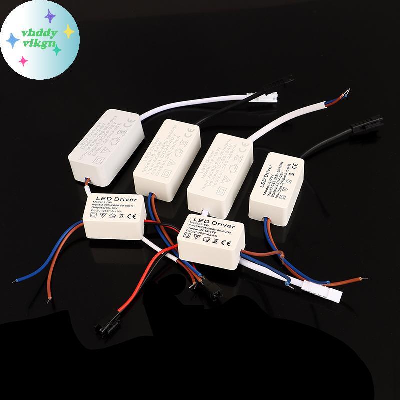 VHDD 1PC 1-3W 3-5W 4-7W 8-12W12-18W 18-24W LED Driver Light Transformer Bộ chuyển đổi nguồn điện khô