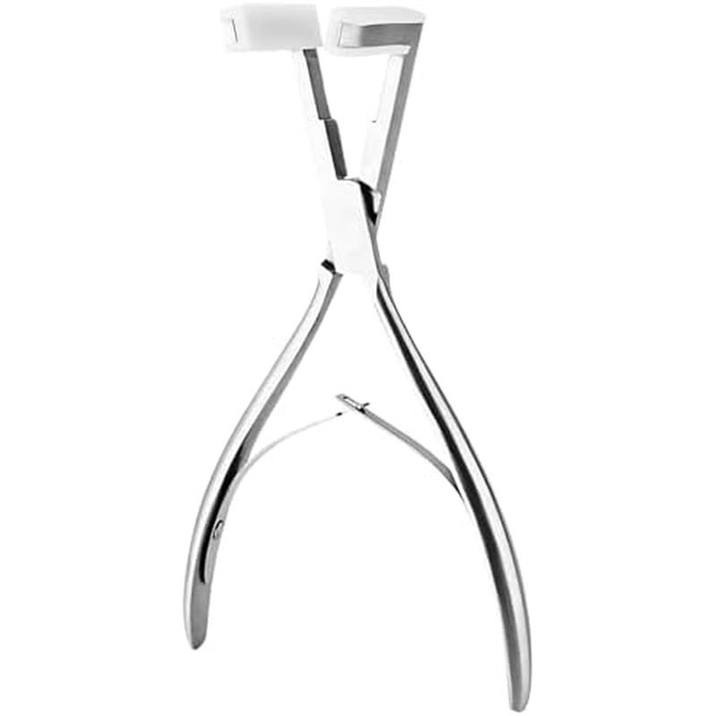 Tape in Hair Extensions Plier Black Stainless Steel Flat Surface Sealing Hair Extension Tools for Wo