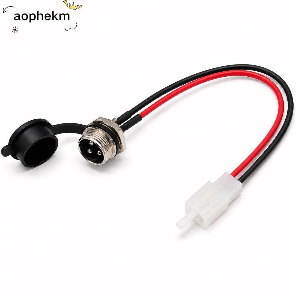 Cổng sạc xe tay ga AOPHEKM, Dây nguồn thay thế 17AWG, Ổ cắm sạc 3 chân đa năng chuyên nghiệp cho dao