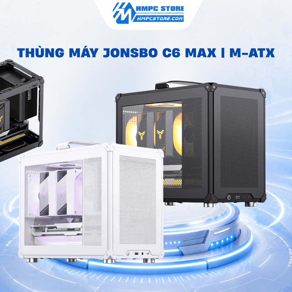 Case - Thùng máy Jonsbo C6 Max | M-ATX, bảo hành 12 tháng