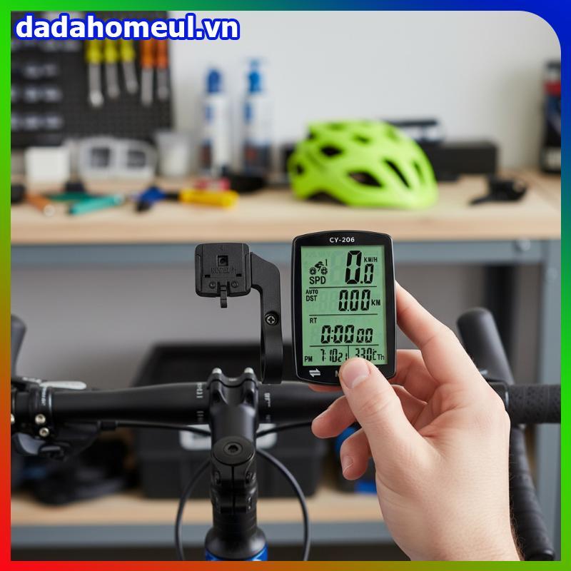 DADAH GPS Xe Đạp Đồng Hồ Tốc Độ Xe Đạp GPS Đồng Hồ Tốc Độ Chống Nước 2.4 Inch Xe Đạp Đồng Hồ,