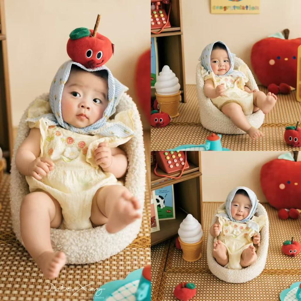 Ha Photo Studio's new clothing-style props for 100-day photography12y Vintage One-Year-Old ins New f