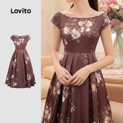 Lovito Đầm Zipper Thanh Lịch Mùa Xuân/Hè dành cho Nữ LK6LD252