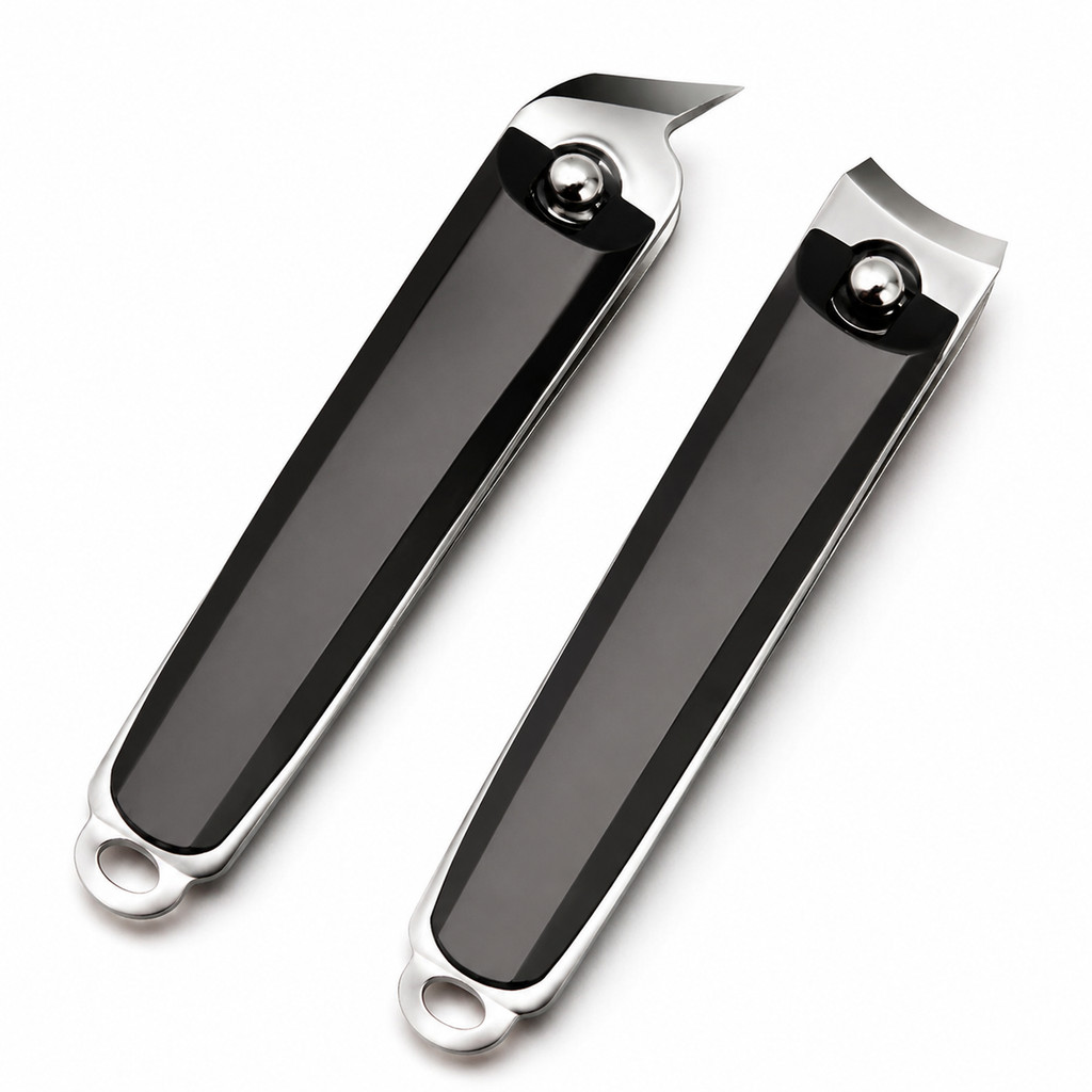 Kép Cắt Móng Tay Inox Chống Văng Di Động Lưỡi Thẳng Và Góc Chăm Sóc Móng Tay Chân