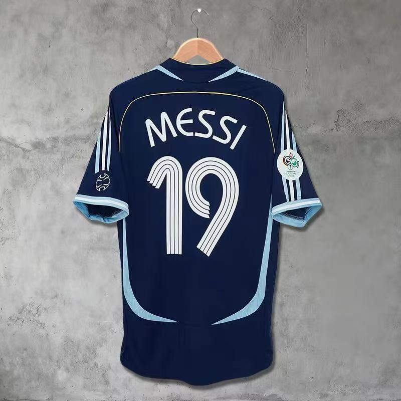 Vận chuyển nhanhWorld Cup 2006 Argentina Sân khách sân nhà Retro Jersey No. 19 Áo bóng đá Rickel McR