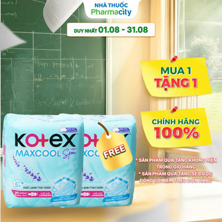 Băng vệ sinh siêu mỏng cánh Kotex Thảo Dược Cool (Gói 8 miếng)