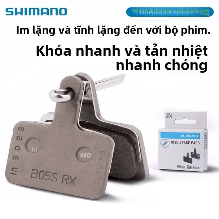 Má phanh nhựa Shimano B05S hộp chính hãng cho phanh đĩa xe đạp leo núi tản nhiệt êm ái