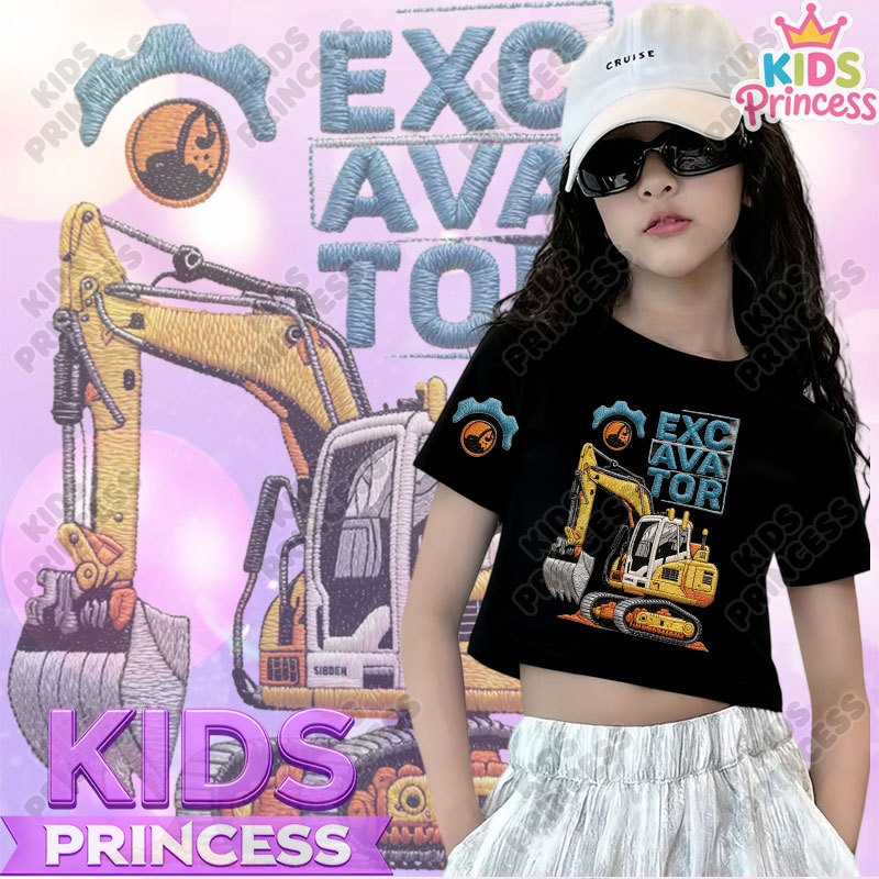 (Giao hàng trong 24 giờ) Năm 2026 Áo thun ngắn tay Crop Top Girls In A2031