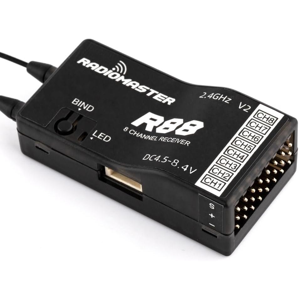 Bộ thu tín hiệu PWM tương thích Radiomaster R88 V2 8ch SFHSS