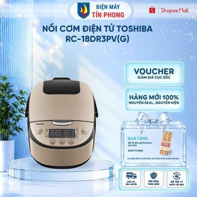 Nồi cơm điện tử Toshiba RC-18DR3PV(G) dung tích 1.8L - Bảo hành chính hãng 12 tháng