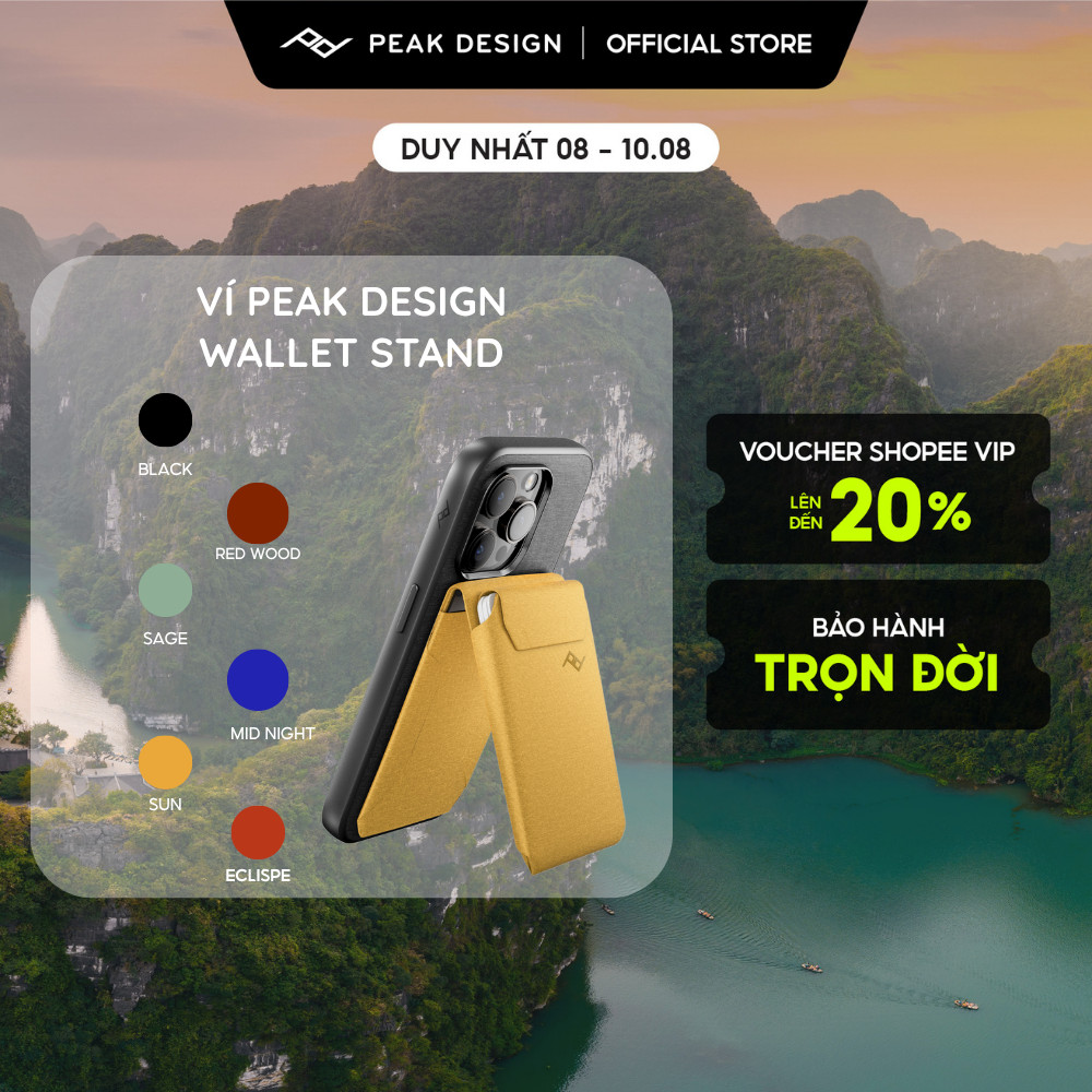 Ví Magsafe Peak Design Wallet Stand - Hàng chính hãng - Bảo hành trọn đời