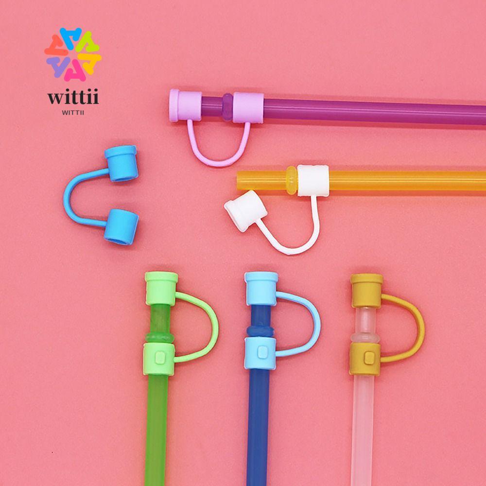 WITTII Ống Hút Topper, Nắp Bảo Vệ Đầu Ống Hút Chống Bụi, Nhỏ Gọn 8 Mm Niêm Phong Tốt Đầu Ống Hút Nắp