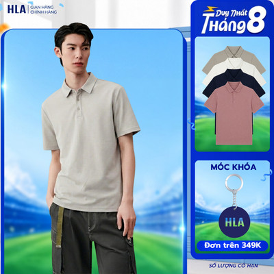 [Hỏa Tốc_4H]  Áo thun polo nam ngắn tay HLA Vải cotton co giãn thoáng mát - Phù hợp mọi phong cách