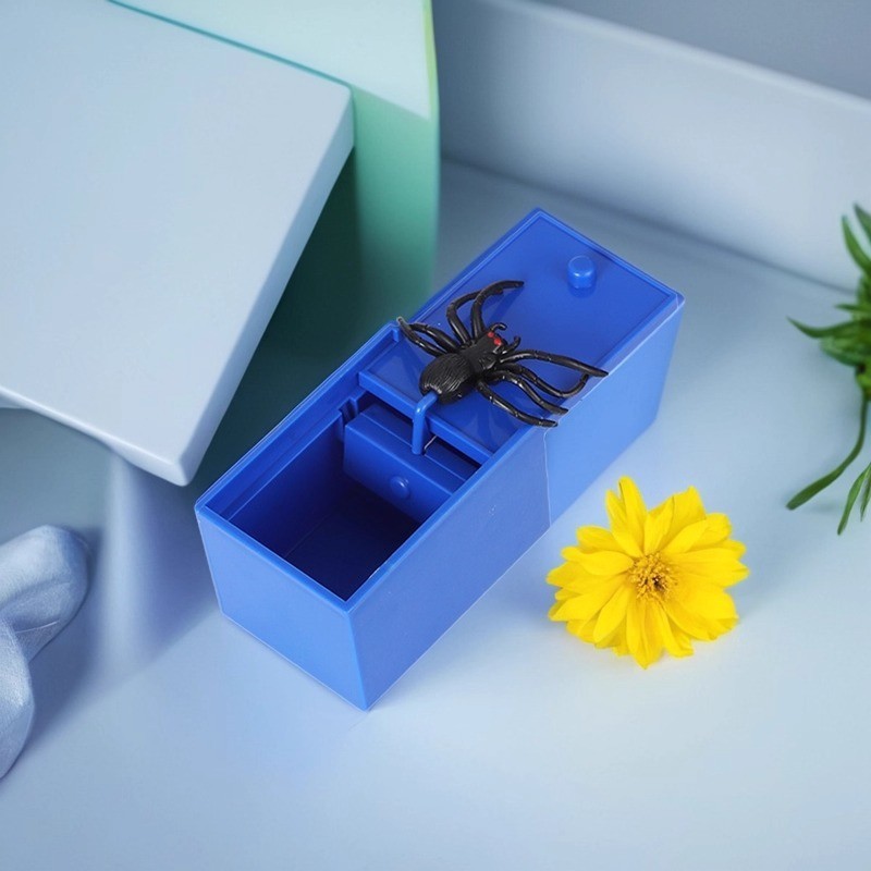 Đạo cụ xảo quyệt Scare Tricky Prank Prank Bug Box Kinh dị đáng sợ Hộp nhỏ Hộp nhện