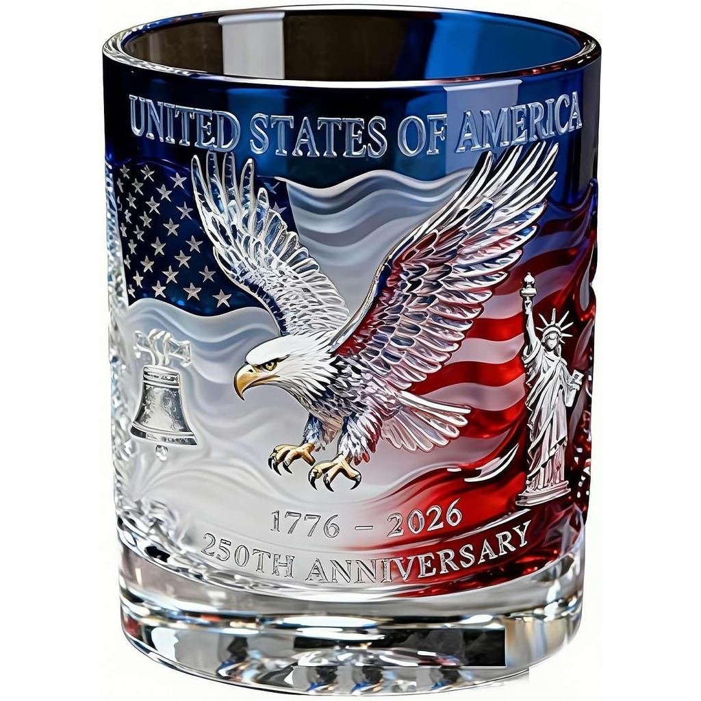 250thAnniversaryThiskeyBottle, U.S.250thAnniversaryHeritageWhiskeyGlass, IndependenceDayCommemoratio
