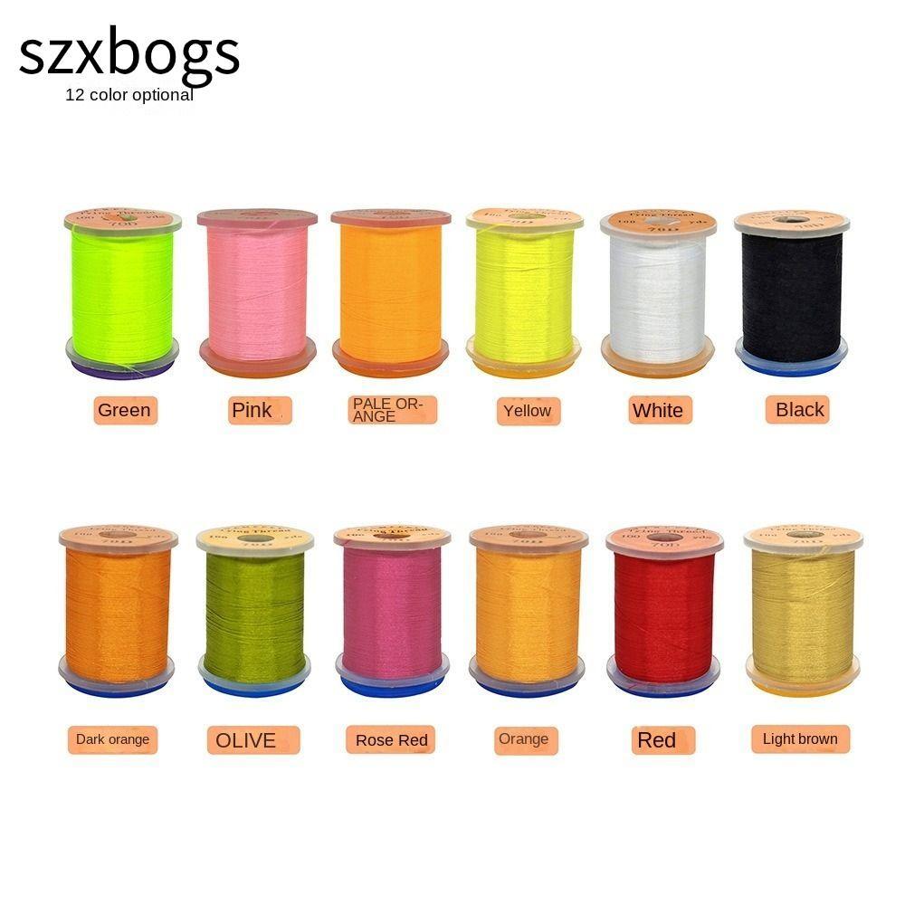 SZXBOGS Fly Tying Thread Line, Thread Spool Super Strong Fly Fishing Line, Salmon Ruồi Bass Fishing 