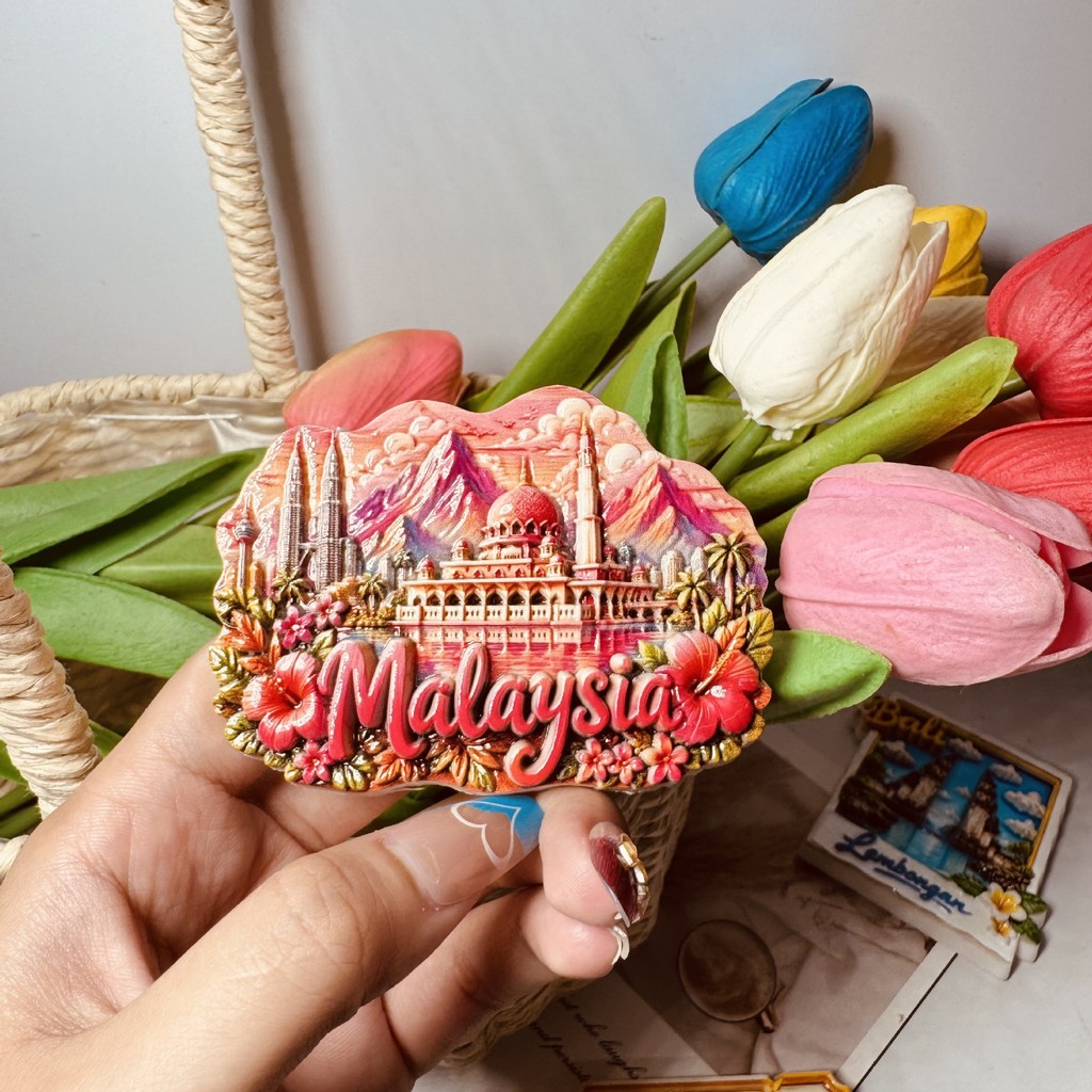 Malaysia Giropo Song Tử Tháp Hồng Nhà Thờ Hồi Giáo Sáng Tạo Du Lịch Lưu Niệm Lưu Niệm Ba Chiều Tủ Lạ