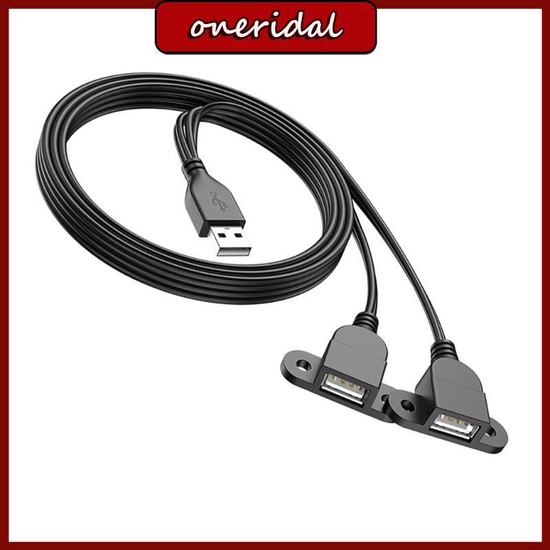 ONERI USB Y Bộ Chia Dây Nguồn Cáp Nối Dài Dây Sạc USB Cho Quạt USB Đèn USB A 1 Nam Đến 2 Nữ Nối Dài