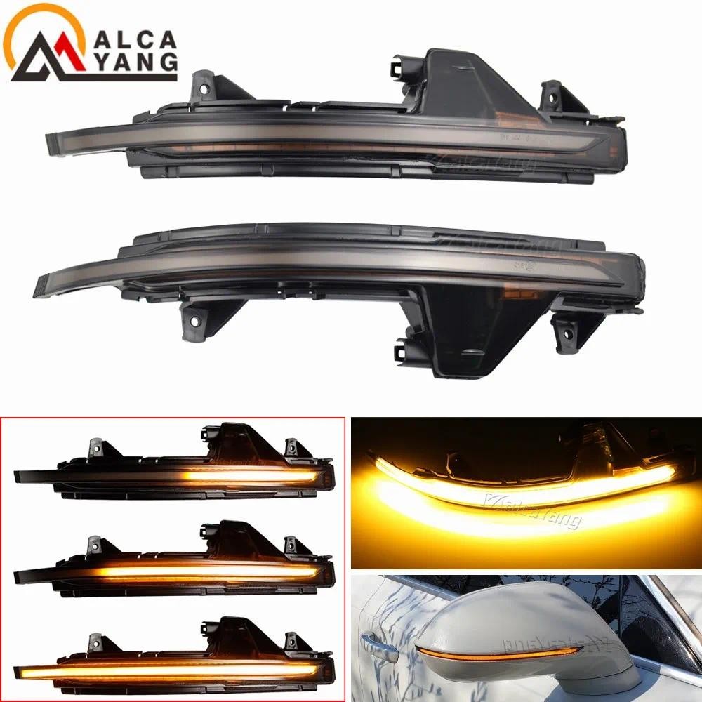 Năng Động Biến Tín Hiệu LED Cánh Bên Gương Chiếu Hậu Báo Tuần Tự Blinker Repeater Ánh Sáng Cho Xe Au