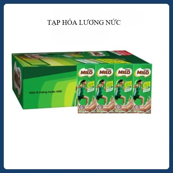 Thùng 48 Hộp Milo Nestlé 180ml Chính Hãng – Sữa Lúa Mạch Ca Cao, Date Mới