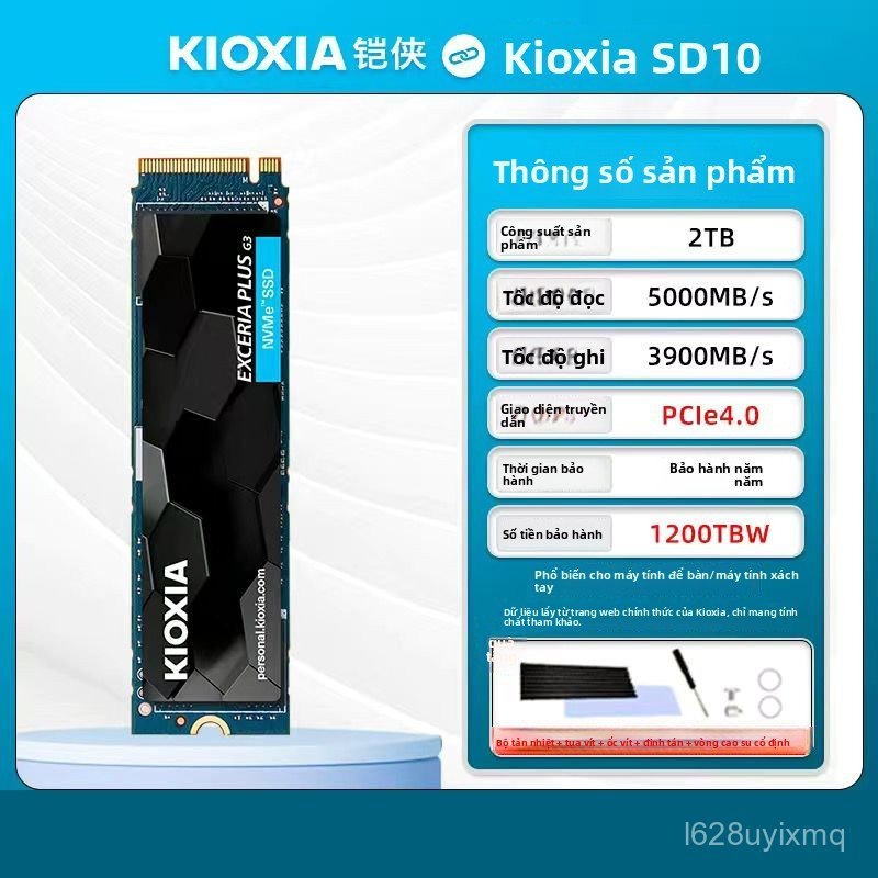 Ổ cứng SSD M.2 NVMe PCIe 4.0 Kioxia 1TB 512GB nâng cấp tốc độ cho laptop máy tính