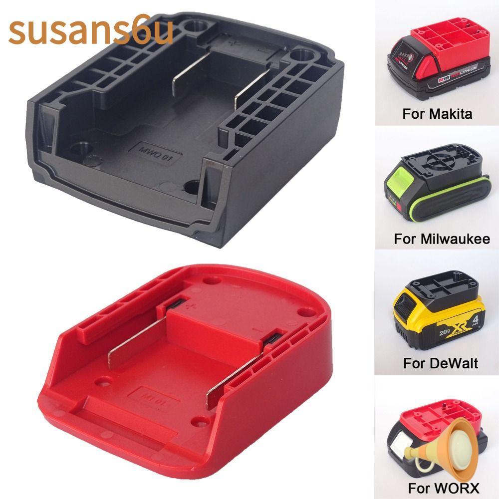 SUSAN DIY Adapter, Đầu nối pin ABS bền, Vỏ đầu sạc di động cho pin Lithium Makita / DeWalt / WORX / 