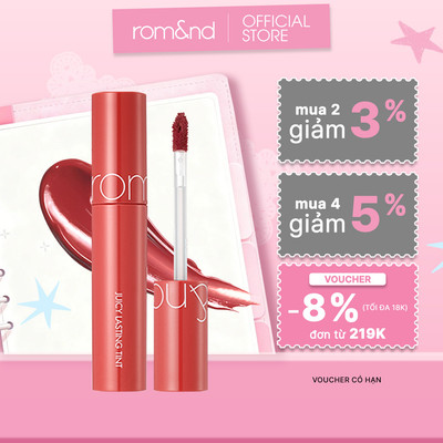 [Rom&nd] [Màu 1-9] Son Tint lì ngọt ngào Hàn Quốc Romand Juicy Lasting Tint 5.5g