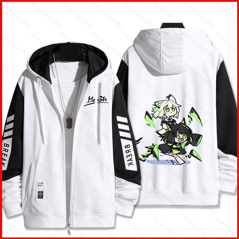 Arknights Endfield mon3tr Kaltsit AMa-10 dây kéo áo khoác Áo Hoodie Anime Áo Unisex Dài Tay Top