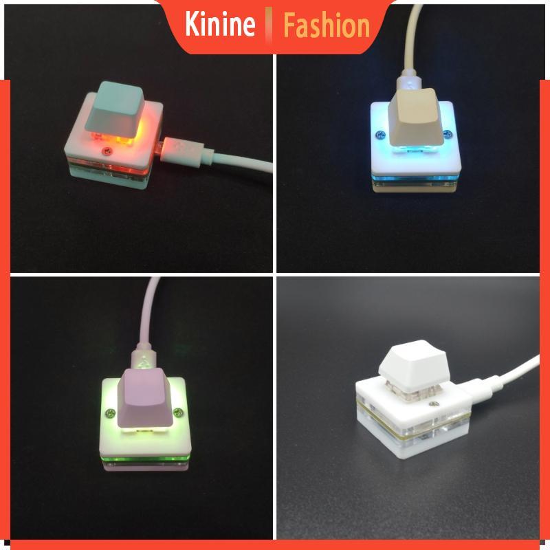 Bàn phím USB tiện lợi KIN với Copy-Paste Macro Red Green White Trục
