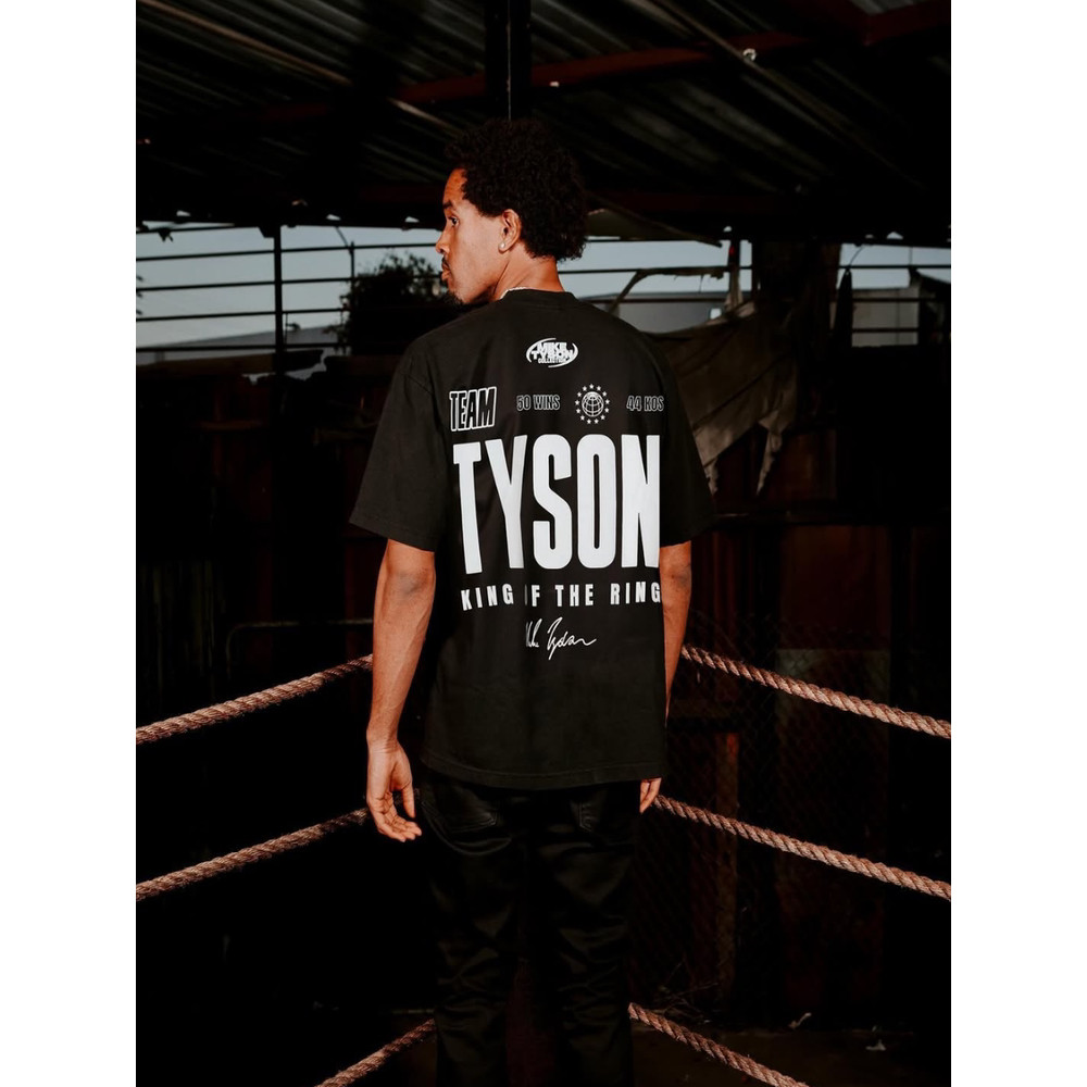 Tyson Boxer Tyson Cùng In Hình Huấn Luyện Quyền Anh Nam Tay Ngắn 100% Cotton Thời Trang Retro Đường 